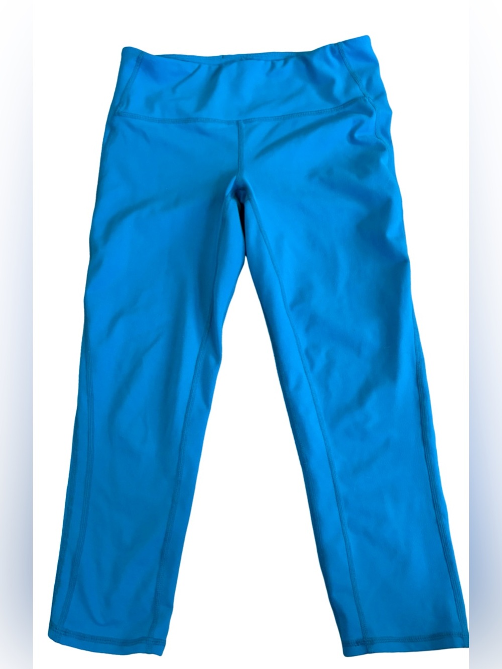 GapFit Bright Teal Cropped Leggings XS Athletic Workout Pants - Picture 1 of 8